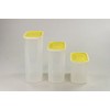 TUPPERWARE Quadro Optimum P24645 1.7 L White Yellow Container Storage