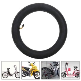 Bicycle Inner Tubes, 14 x 2.125, 14 x 2.50, 16 x 2.125, 16 x 2.50, 16 x 3.0, 18 x 2.125, 18 x 2.50 Electric Bicycle Butyl Rubber Tube with Curved Metal Valve E-Bike Accessories (14 x 2.50) 0 Elbow)