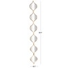 Deco 79 Metal Room Wall Mirror Slim Stacked Chain 6