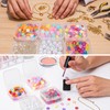 Dimeho 100 Pcs Small Plastic Boxes Beads Storage Containers Mini