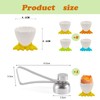 KFSCIP 9pcs Egg Cups, Cartoon Egg Holders, Boiled Egg Cups,