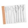 TEHAUX 1 Set Wooden Hairpin Making Block DIY Jewelry Accessory