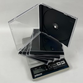 CheckOutStore Original Vintage Old Style Standard CD Jewel Case Heavy Duty 90g (Black) (Pack of 200)