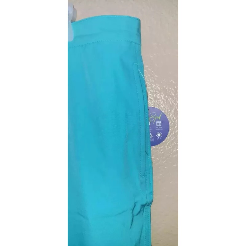 Tailorbyrd Performance Men's Shorts, Casual Flat Front Drawstrings, Size 40,