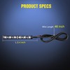 Nilight 2PCS 6-5050-SMD Waterproof Flexible Turn Signal Backup License Plate