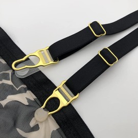 VEVESI 1/2'' Suspender Clips Garters End buckle for making clothing Parts DIY/Replacement Accessories (Gold), Gold, 12mm