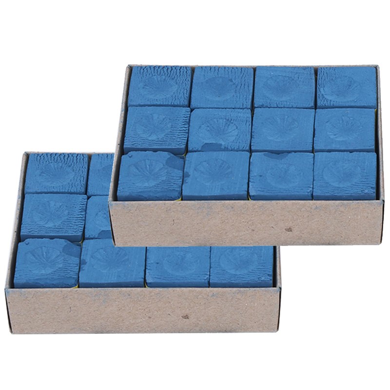 QANYEGN 24pcs NoSlip Cues Tip Chalk, Pool Chalk Cubes, Cues