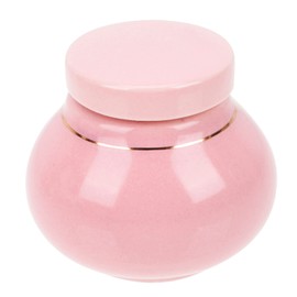 PACKOVE Ceramic Household Cream Jar Refillable Lotion Sample Container Portable Travel Jar for Cosmetics Lightweight for Creams Powders and Beauty