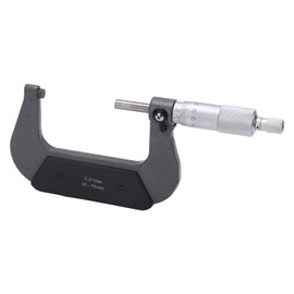 Outside Micrometer 50-75 mm Range Micrometer 0.01 mm Resolution Micrometer Screw Metric Outdoor Brake Caliper, External Micrometer Micrometer Stable Alloy Surface