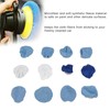 12pcs Car Polishing Pad Bonnet Set Strong Adsorbing Microfiber Synthetic