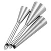 zutisay Frosting Tips Piping Stainless Steel Cream Icing Piping Long