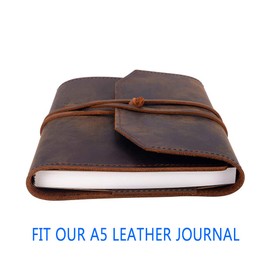 A5 Blank Notebook 5.8”x8.25” Sketch Book, 100 Sheets, Thick 100gsm Paper & Kraft Cover, Great for Sketching, Writing and Journal Refills