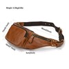 LUUFAN Leather Waist Bag for Men and Women, Outdoor Messenger