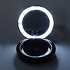 Cushion Foundation Case LED Light Round Mirror Compact Internal Case
