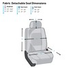 FH Group Front Set Cloth Car Seat Cover for Bucket