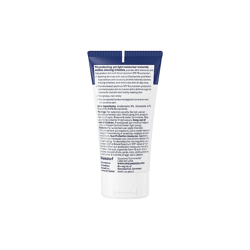 NIVEA Men Sensitive Protective Lotion 2.5 Fluid Ounce (Pack of