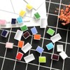 CRAFFANCY Empty Watercolour Paint Pans, 50 Pcs White Half Pans