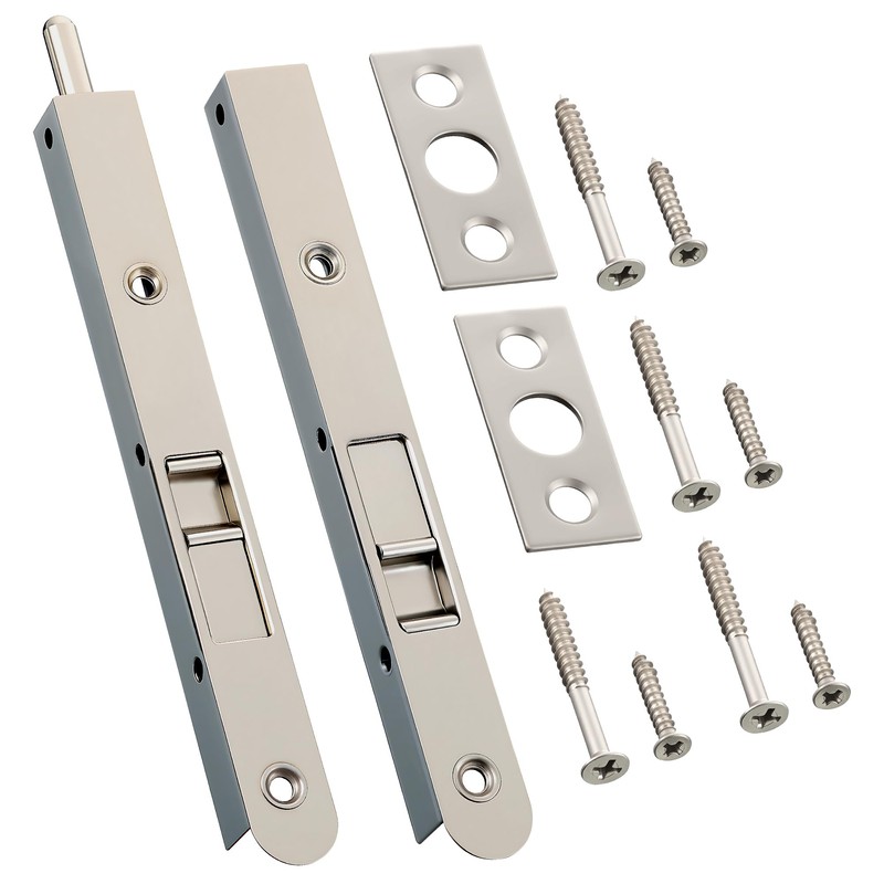 Ceoighe 2 Pack 7 Inch Flush Bolt for Double Door,