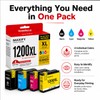 Vowdicua PGI-1200XL Ink Cartridge 4-Pack High Yield Replacement for Canon