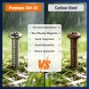 100pcs #6-32 x 1/2" Phillips Pan Head Machine Screws, 304