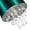 Modern and Eye-Catching Emerald Forest Green Satin Shimmer Fabric Pendant