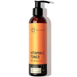 Natural Vitamin C Face Toner - Hydrating, Firming, pH Balancing Facial Toner - 8 Ounces - Eve Hansen.