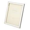 Sixtrees Abbey White 2-103-80 Polished Silver photo frame with lacquered