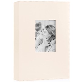 Benjia Photo Album 300 Pockets 6x4 Photos, Extra Large Size Leather Cover Slip in Wedding Family Photo Albums that Holds 300 6x4" / 10x15cm Photos Pictures Beige
