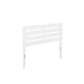 AFI, Oxford Full Headboard with Attachable USB Charger, White