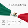 Mexico Mexican Flag Headband Stylish Yoga Exercise Hairbands Breathable Sweatbands
