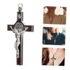 COHEALI 4pcs Gold Cross Necklace for Women Men Crucifix Chain
