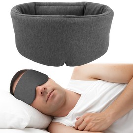 ZMDMAH Schlafmaske, Lichtblockierende Schlafmaske aus Handgefertigter Baumwolle Bequeme und Atmungsaktive für Männer und Frauen Verstellbare, Schlafmasken für Nachtschlaf Flugschlafen und Reisen