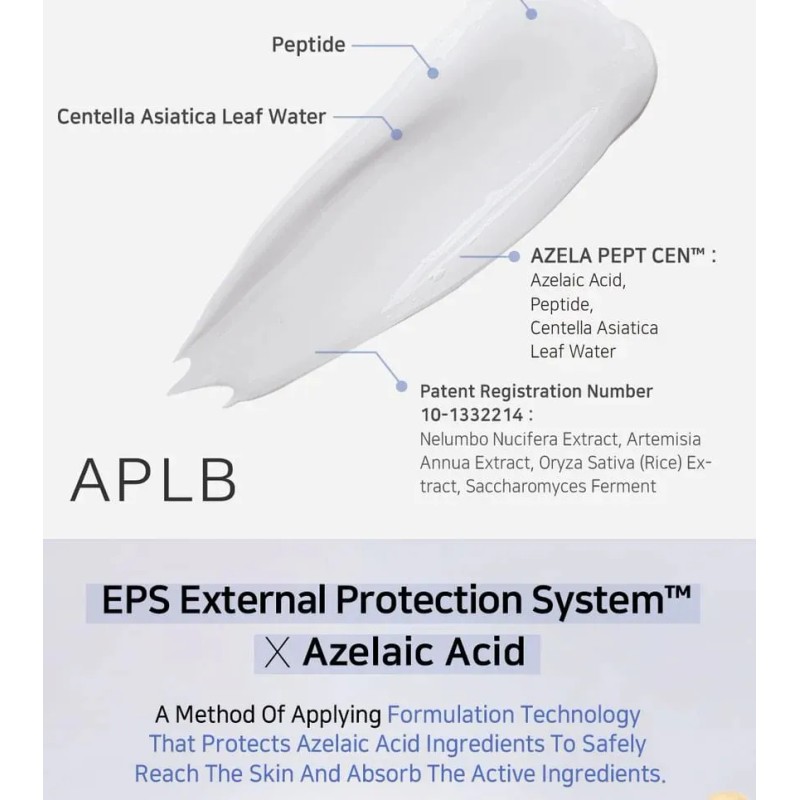 Crema Facial Aplb Ácido Azelaico y Péptidos Piel Sensible Día/Noche