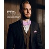 Vittorio Farina XL Solid Bow Tie & Pocket Square Set