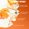 Mrltau 304 Stainless Steel Citrus Peeler, Ergonomic Orange Peeler, Safe