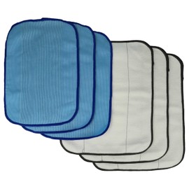 vhbw 6 x Mop Cloths Compatible with iRobot Braava 380, 390, 380T, 390T, 321, 320 Mop Robot, Cleaning Robot - Wet Wipe, Dry Wipe Cloth
