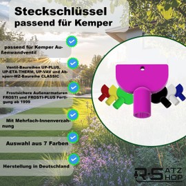 R-Satz Shop Socket Wrench Suitable for Kemper External Wall Valve Replacement Part Tap Frosti Outdoor Fitting Frosti Plus Valve Choice of 7 Colours (Pink)