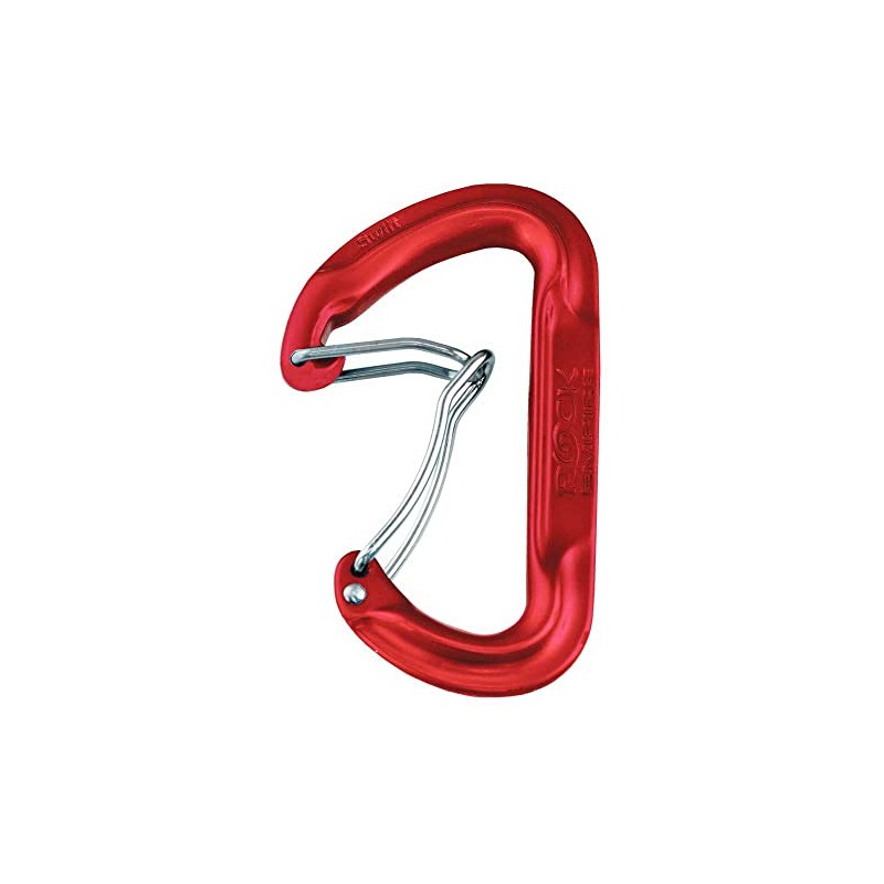 Rock Empire REZRC057 Climbing Climbing Carabiner Swift Click Red (RD)
