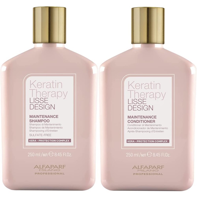 AlfaParf - Champú y acondicionador de mantenimiento Lisse Design DUO,