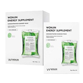 WONJIN EFFECT Energy Supplement Concentrated Essence Mask 30 g / 1.05 oz. (Pack of 10)