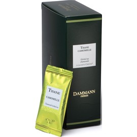 Dammann Freres Chamomile Tea Bags, French Gourmet Premium Herbal Tea Individually Wrapped (Pack of 21)