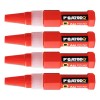 Super-pegamento De Cianoacrilato Pgatodo 4 Piezas De 16 G Rojo