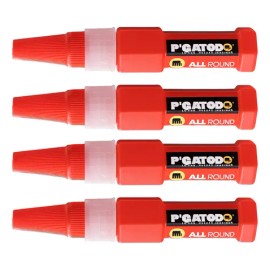 Super-pegamento De Cianoacrilato Pgatodo 4 Piezas De 16 G Rojo