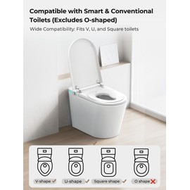 Bazyths Kids Toilet Seat for Elongated Toilets – Fits Most Smart & Regular Models, Ideal for Ages 2–8 (ZYP1, Not for ZY695A Mini & ZYS1 Mini)