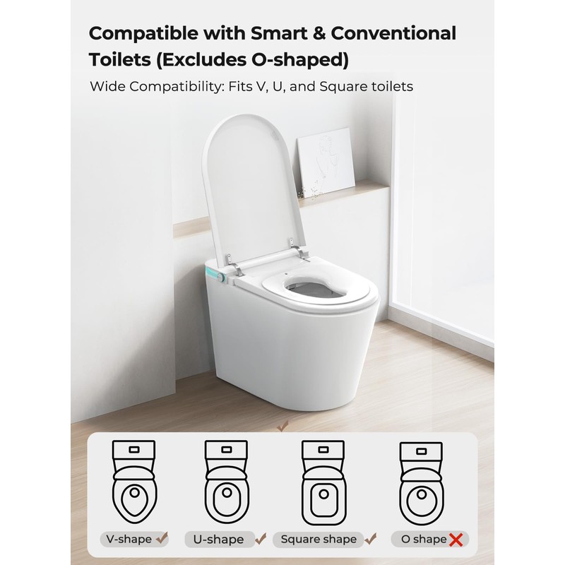 Bazyths Kids Toilet Seat for Elongated Toilets – Fits Most