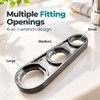 6-in-1 Faucet Aerator Wrench Removal Tool – Compact Metal Alloy