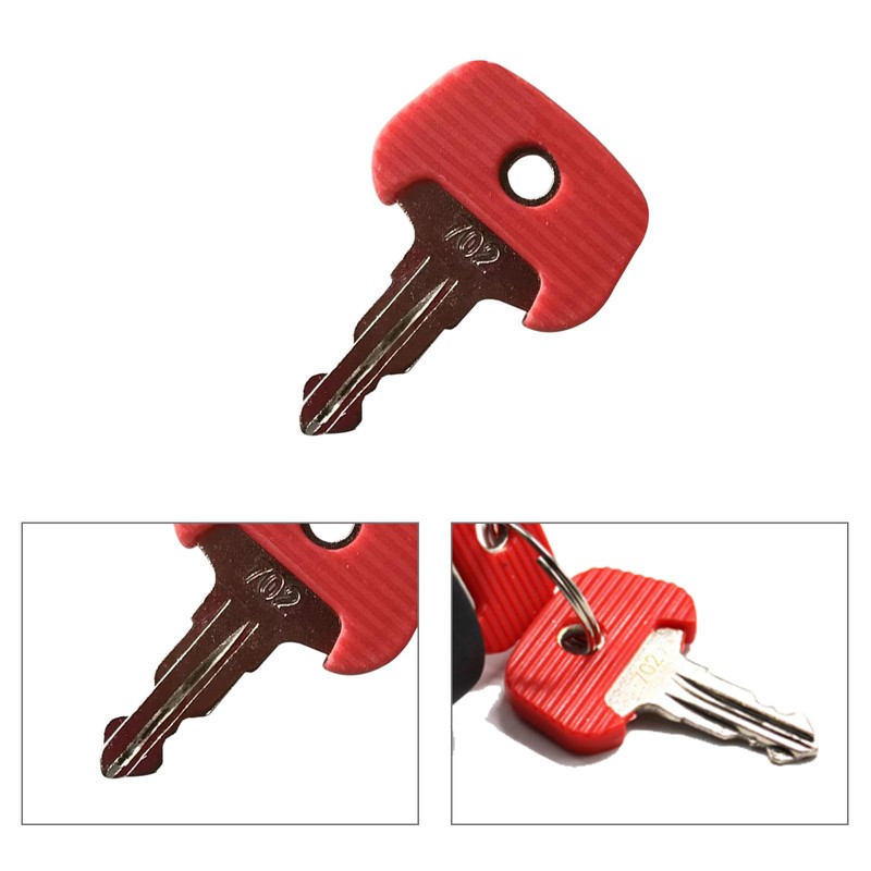 Replacement 702 Ignition Key, 5 Pieces Red Key for Jungheinrich