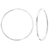 Monkimau Women's Creole Earrings 925 Sterling Silver Real Silver, Sterling