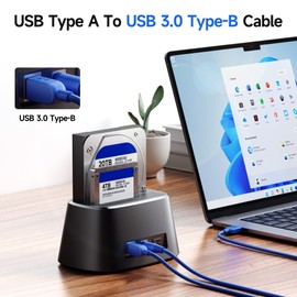 Cable Matters 5Gbps Long USB 3.0 Cable - 15ft, USB A to B Cable, USB3 Cord with Type-B 3.0 Connector for Hard Drive Enclosure/Built-in Hub and More, Blue
