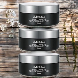 JM Solution Eye Mask Intensive Care for Eye Areas Honey Glow Royal Propolis Eye Patch Black 3 Pieces 90g 60 Pieces / 제이엠솔루션 아이 마스크 눈가 집중 관리 꿀광 로얄 프로폴리스 아이패치 블랙 3개 90g 60개입